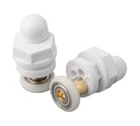 4 rodillos de puerta de ducha para puertas de vidrio de 4 a 8 mm con diámetro de rueda de 19 mm, 23 mm, 25 mm, 27 mm o 29 mm compatibles con la mayoría de cabinas de ducha (27 mm)