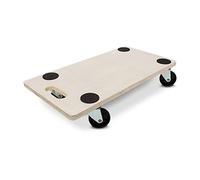 4 Rodillos de Transporte, Rotación de 360°, Puntos Antideslizantes, Capacidad 200 kg Cada uno, Natural