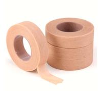 4 Rollos Cinta de Microporos Quirúrgica 1,25 cm x 9,14 m,Cinta Micropore Adhesiva Transpirable y Suave para la Piel, Color Piel, Ideal para Maquillaje y Uso Deportivo