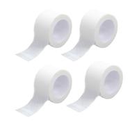 4 rollos de cinta médica,No Tejida Cinta de Adhesiva,microporosa y transpirable,2.5cm x 9.14m,Cinta de gasa autoadhesiva y vendas,Cinta Médica sin Látex (Blanco)