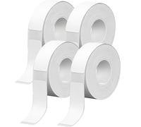 4 rollos de etiquetas térmicas autoadhesivas, cinta de etiquetas de 12x40 mm para etiquetadoras rollos de etiquetas térmicas para la organización del hogar la oficina, la escuela y el almacén (blanco)