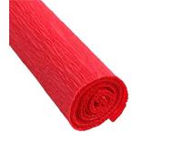 4 rollos de papel crepé de colores de 50x250cm, papel crepé arrugado de Origami, manualidades, decoración de flores, papel de regalo artesanal(Red)