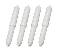 4 rollos de papel higiénico de baño Home Spring Plus inserto de repuesto para hotel con soporte de acero inoxidable para soporte cargado de husillo empleo