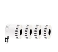 4 Rollos De Recarga DK-22212 Etiqueta De Papel Sintético 62 Mm X 15.24 M Continuo Compatible con Impresora Térmica DK-2212(4Labels)