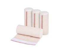 4 rollos de vendaje elástico de alta calidad, vendaje de compresión cohesivo, vendaje deportivo de gasa para soporte de tobillo, lesiones de brazos, piernas o pecho (7,5 cm)