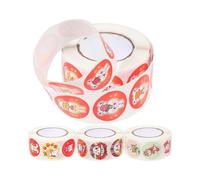 4 rolls of Chinese New Year Stickers Red Envelope Sealing Stickers Couplet Sealing Stickers