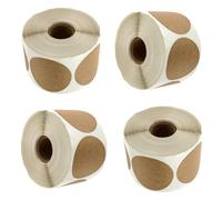 4 Rolls Round Gift Pegatinas Escribibles Etiquetas Redondas Puntos Etiqueta Pegamento Pegatinas para Tarjeta de Sobrecubierta y Boda