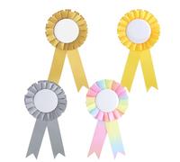 4 rosetas de caballo, accesorios divertidos y vibrantes para caballos, lazos de torneo para caballos, rosetas para ganadores, para eventos deportivos, espectáculos de talentos y accesorios de fiesta