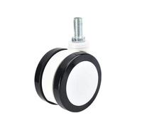 4 ruedas de 2,5 pulgadas for equipos médicos, instrumentos belleza, silenciosas PU, chasis for carro médico(M12x20mm- Activity)