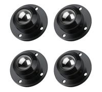 4 ruedas de bolas autoadhesivas, polea universal de rotación de 360 ° con 16 tornillos, capacidad de carga hasta 200 kg para muebles, electrodomésticos pequeños
