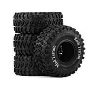 4 ruedas de goma de 5.6 cm para neumáticos de 135 x 55 mm, piezas de repuesto para coche RC de 1/8 MJX CROSSRC YIKONG AXIAL AXP8 Crawler RC