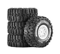 4 ruedas de goma de 79 x 34 mm, piezas de repuesto para 1/14 1/16 TRAXXAS MINI Slash Short Course Truck RC Car