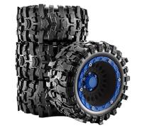 4 ruedas de goma de 89 x 43 mm para 1/16 TRAXXAS Summit E-REVO ARRMA Gorgon GROM MINI KRATON 3S MJX SCY HBX RC Car