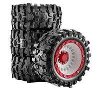 4 ruedas de goma de 89 x 43 mm para 1/16 TRAXXAS Summit E-REVO ARRMA Gorgon GROM MINI KRATON 3S MJX SCY HBX RC Car