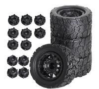 4 ruedas de goma de coche RC de 110 x 57 mm con adaptador hexagonal de 12 mm y 14 mm de repuesto RC para coche TRAXXAS HPI ARRMA KYOSHO todoterreno Buggy RC (tipo B)
