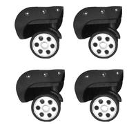 4 ruedas de goma de repuesto para caja de equipaje de 60 x 12 mm/55 x 12 mm, rueda de maleta resistente de 360 grados, 1
