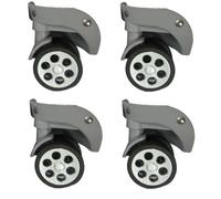 4 ruedas de goma de repuesto para caja de equipaje de 60 x 12 mm/55 x 12 mm, rueda de maleta resistente de 360 grados, 1