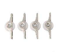 4 ruedas de nailon para puertas correderas con soportes de hierro para sistemas de polea de rodillo de armario y gabinete, diseñadas para un movimiento deslizante silencioso y fiable