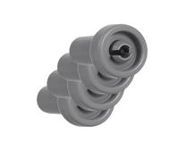 4 ruedas for cesta superior de lavavajillas (compatibles con AEG, Electrolux, Favorit, Privileg y Zanussi).