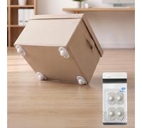 4 ruedas giratorias autoadhesivas, mini rodillos deslizantes para | Ruedas giratorias de 360° de perfil bajo para muebles pequeños, rodillos de electrodomésticos resistentes para encimera de