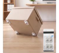 4 ruedas giratorias autoadhesivas, mini rodillos deslizantes para | Ruedas giratorias de 360° de perfil bajo para muebles pequeños, rodillos de electrodomésticos resistentes para encimera de