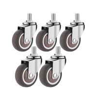 4 ruedas giratorias de 1,5" o 2" con vástago roscado, sin ruido, frenos, repuesto for muebles M10 y M8, for mesa estante Para Muebles Pesados(Color 3)