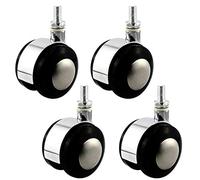 4 Ruedas giratorias de Alta Resistencia con Freno para Muebles, con Giro de 360°, Ideales para cunas, Soportes para Flores y mesitas de Noche. Soportan hasta 60 kg para una Movilidad fluida.