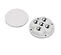 4 ruedas giratorias para muebles, polea de acero inoxidable, accesorios repuesto universales rotación y soporte carga(4Pcs White steel)