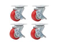 4 Ruedas Giratorias Universales De 1,5" Con Freno, Placa, Industriales, Accesorios Repuesto Para Carros Y Muebles(Swivel with Brake)