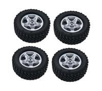 AWHAO 4 Ruedas y neumáticos de Repuesto para Coche RC MN82 MN78 a Escala 1:12, Mantenimiento, fácil de Instalar, Juego de neumáticos DIY, actualización