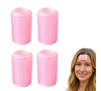 4 rulos de pelo con flequillo, rodillo autoadhesivo de doble capa de 3 pulgadas para volumen, sin sensación de tirones, rizado y clip 2 en 1, para niñas y mujeres