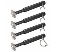 4 sacapuntas de ranura para palos de golf, afilador de ranura con 6 cabezales, accesorios de golf duraderos para hombres y mujeres, palos de utilidad, limpieza de reranurado (BK)