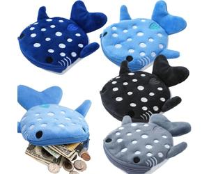 4 sacs tiburon, 4 couleurs, mini sac pour casque, pièces de divertissement, trousse de maquillage pour animaux, pièces llavero, jouets animés petites pièces en peluche