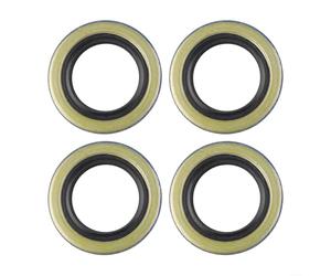 4 sellos de doble labio de 1.25 x 1.97 pulgadas 34823 12192TB para ejes de remolque de 2000 libras, ejes BT8, juegos de rodamientos L44643 L44610