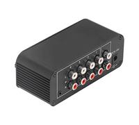 4 -Semo Estéreo Estéreo Mini Mezclador con Elementos de Control de Auriculares Individuales, Excelente Construcción Sonido para Instrumentos Mixtos, Neumáticos, Tabletas Negras