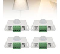 4 sensores infrarrojos PIR, CC 12 V 24 V, sensor de infrarrojos, interruptor automático, movimiento exterior, para tiras LED