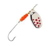 4 señuelos de Pesca Duros, cucharas de Metal for Trucha, 4 g, 5 g, 7,8 g, 10,5 g y 15 g, con Lentejuelas y Anzuelo único. para Agua Salada, Trucha(Color 04,5g)
