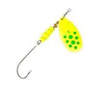 4 señuelos de Pesca Duros, cucharas de Metal for Trucha, 4 g, 5 g, 7,8 g, 10,5 g y 15 g, con Lentejuelas y Anzuelo único. para Agua Salada, Trucha(Color 05,7.8g)