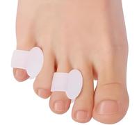 4 Separadores de dedos de gel, espaciadores de dedo pequeño del pie, almohadillas para evitar el frotamiento y aliviar la presión