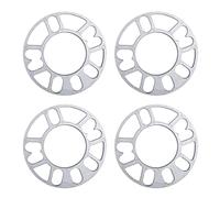 4 separadores de ruedas para coches, 4 agujeros, 5 agujeros, arandelas espaciadoras de aleación, arandelas (5 mm)