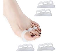 4 separadores de silicona para dedos de los pies, protección contra la fricción de los juanetes, protección contra las hierbas