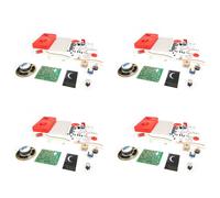 4 Set 7 Tube AM Radio Electronic DIY Kit Learning HX108-2 Without Batt