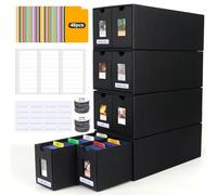 4 Sets Caja de Tarjetas Coleccionables de 7400 Tarjetas, Caja de Top Loaders de 1350 Toploaders de 3" x 4" 35PT Caja de Almacenamiento con 48 Separadores Card Box para TCG MTG PTCG Pokemon