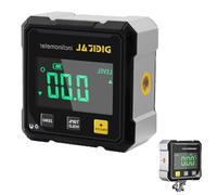 4-Side Magnetic Digital Angle Gauge, Cube Inclinometer, Digital Angle Finder with Electronic, Table Saw Miter Protractor, Woodworking Measuring Tool, (1Pcs-Black)
