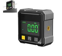 4-Side Magnetic Digital Angle Gauge, Digital Angle Finder Magnetic, Rechargeable Cube Inclinometer, Table Saw Miter Protractor, Woodworking Measuring Tool, Level Box for Hanging (1Pcs)
