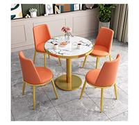 4 sillas y 1 mesa de negociación, combinación de mesa y silla, silla de oficina y tienda de té, mesa de café, mesas y sillas de ocio para entrevistar mesas redondas