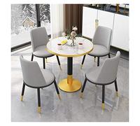 4 sillas y 1 mesa de negociación y combinación de sillas, mesa redonda simple, sala de estar, cocina, hotel, biblioteca, cine, sala de reuniones, mesa de ocio y silla sh