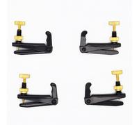 4 sintonizadores Soundman® para viola/viola, diseño tradicional, color negro, juego de 4 unidades