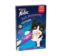 Felix snack gato deli moments sabor pato 4x10 gr