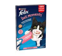 Felix snack gato deli moments sabor salmón 4x10 gr